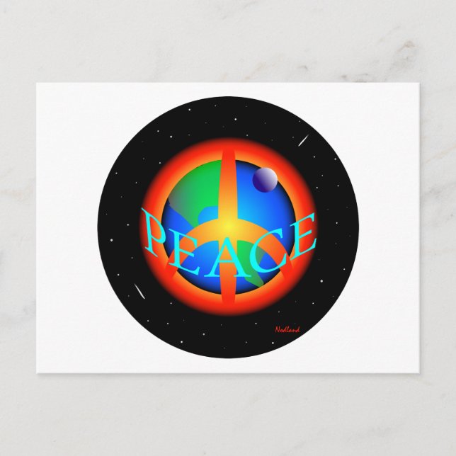 CARTÃO POSTAL PAZ MUNDIAL (Frente)