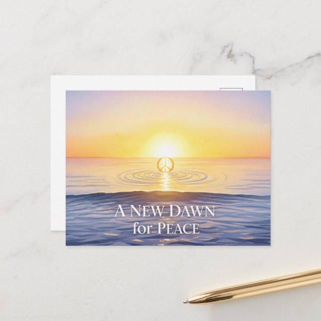 Cartão Postal Paz mundial internacional (Frente/Verso In Situ)