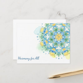 Cartão Postal Paz mundial internacional