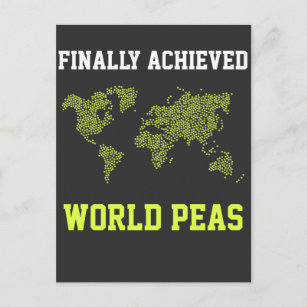 Cartão Postal Paz mundial na Terra Liberdade Alcançados