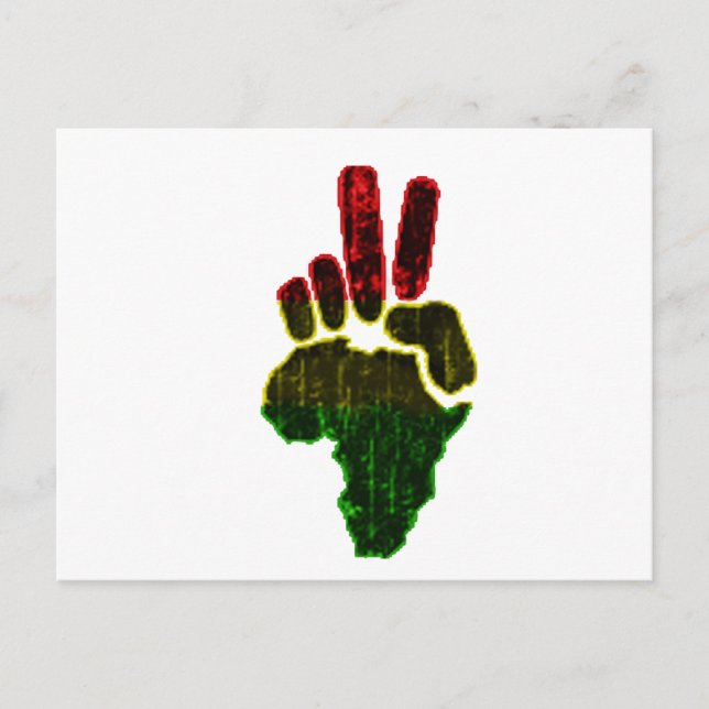 Cartão Postal Paz na África (Frente)