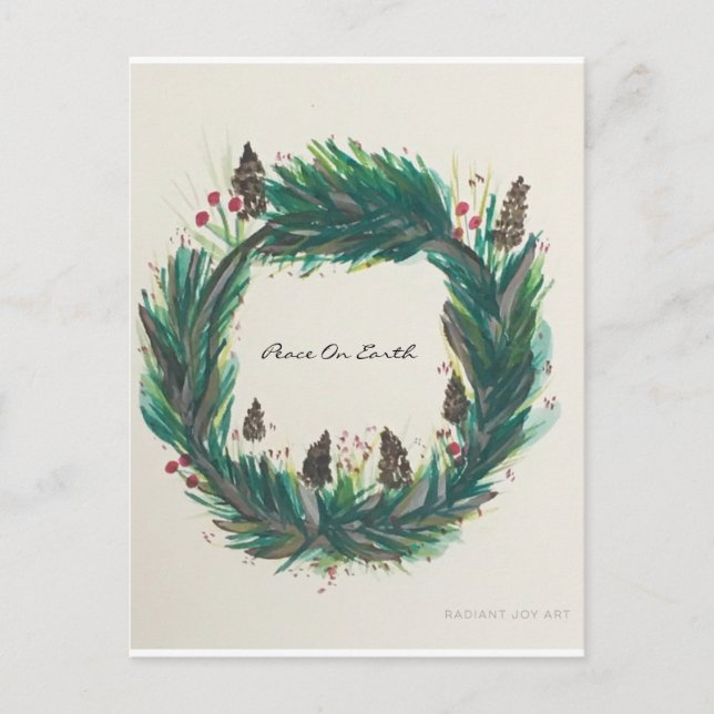 Cartão Postal Paz na Terra (Frente)