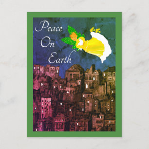 Cartão Postal Paz no Earth Angel com Dove Flat Card