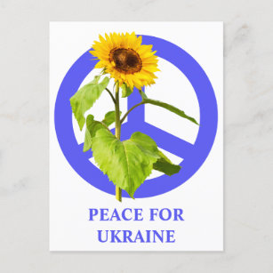 Cartão Postal Paz para a Ucrânia