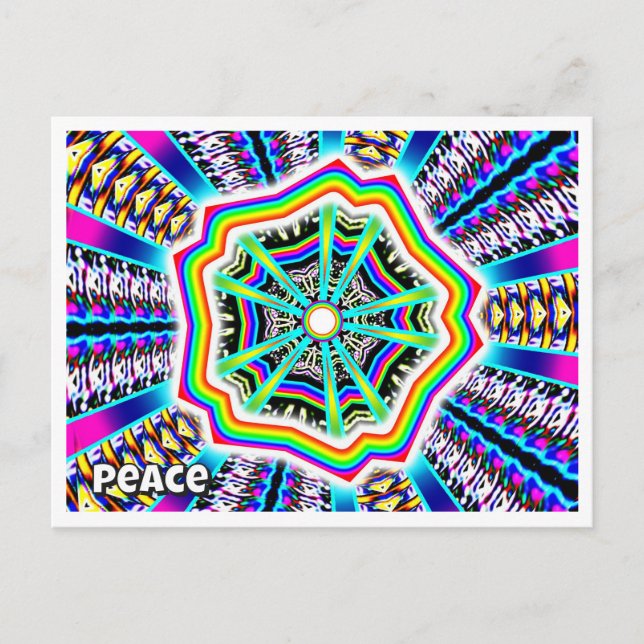 Cartão Postal Paz (você pode mudar a palavra) (Frente)
