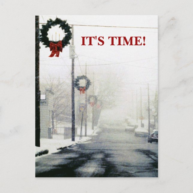 Cartão Postal PC Lembrete de compromisso para promoções da tempo (Frente)