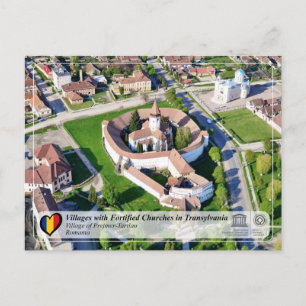 Cartão Postal PCH da UNESCO - Postais da Aldeia de Prejmer-Tartl