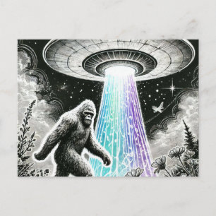 Cartão Postal Pé Grande e um OVNI no Cartão-Postal Florestal