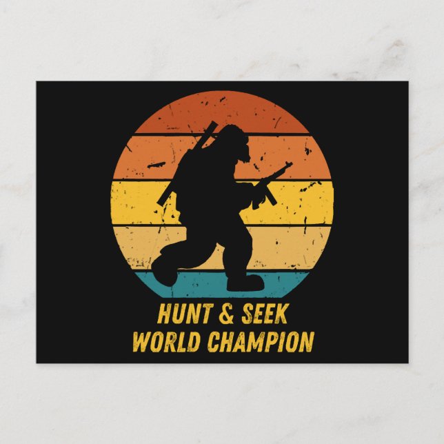 Cartão Postal Pé Grande Não Quer Mais Jogar Esconde-Esconde Agor (Frente)