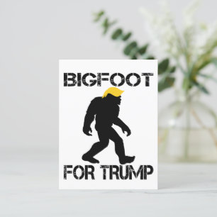 Cartão Postal Pé Grande Para Trump Eleições 2024