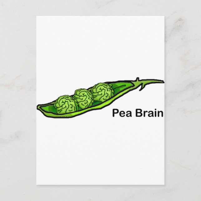 Cartão Postal Pea Brain (Frente)