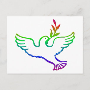 CARTÃO POSTAL PEACE DOVES