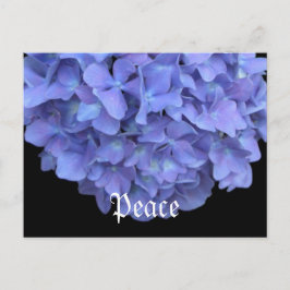 Cartão Postal Peace Floral
