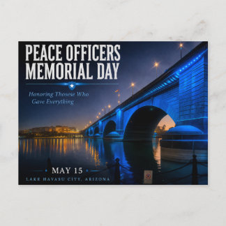 Cartão Postal Peace Officers Memorial Day London Bridge