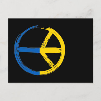 Cartão Postal Peace sign, Peace For Ukraine
