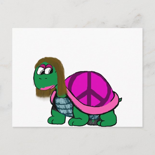 Cartão Postal Peaceful Honu gril (Frente)