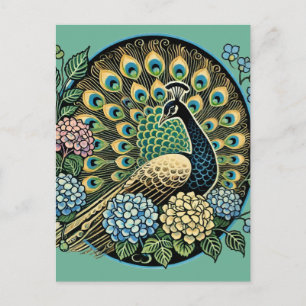 Cartão Postal Peacock