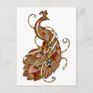 Cartão Postal Peacock 2b