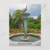 Peacock Fountain & Rosa Garden no Winter Park FL