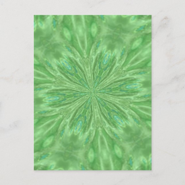Cartão Postal Peacock Green (Frente)