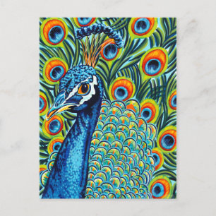 Cartão Postal Peacock I caído