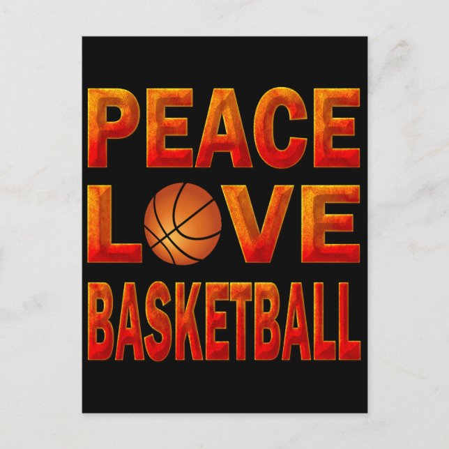 CARTÃO POSTAL PEALOVE BASKETBALL (Frente)