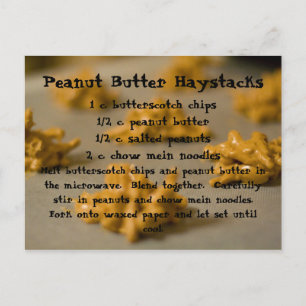 Cartão Postal Peanut Butter Haystacks