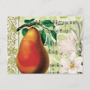 Cartão Postal Pear Elegante