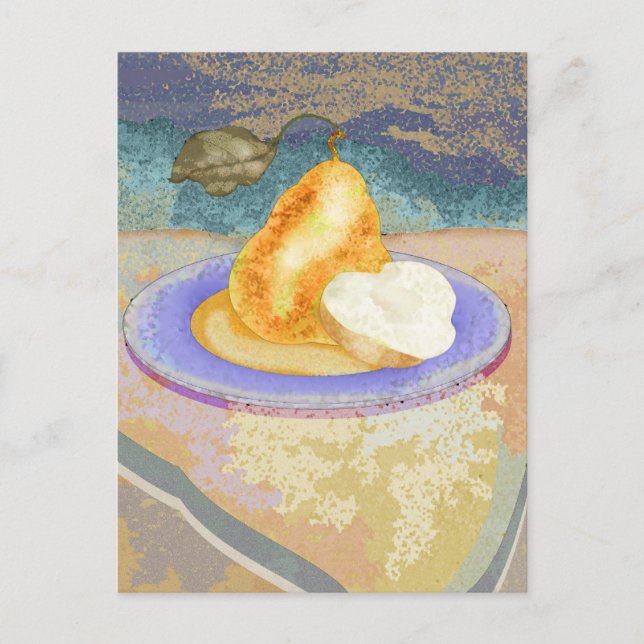 Cartão Postal Pear Picnic (Frente)