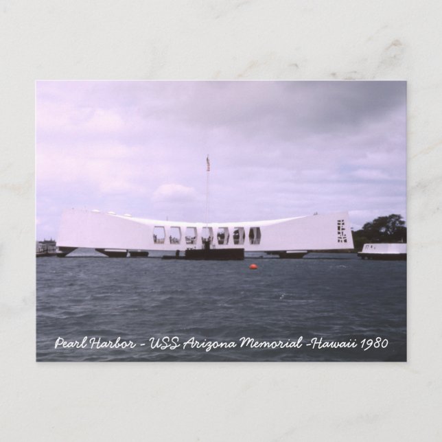 Cartão Postal Pearl Harbor USS Arizona Memorial Hawaii (Frente)