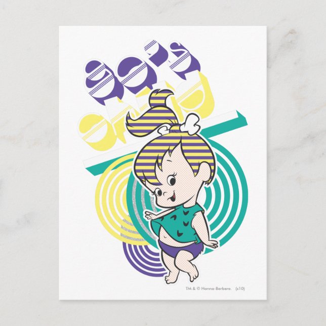 Cartão Postal PEBBLES™ anos 80 Child (Frente)