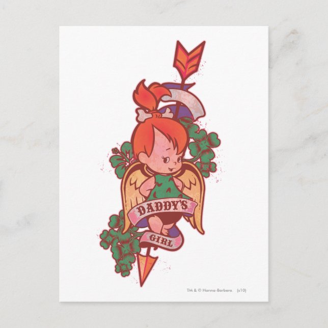 Cartão Postal PEBBLES™ Pai Girl (Frente)