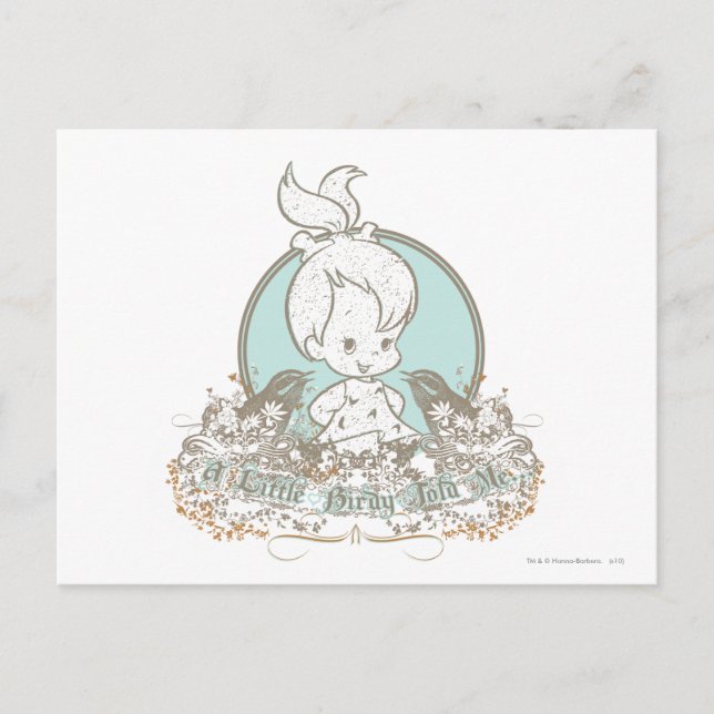 Cartão Postal Pebolhas Um Pouco De Birdy Me Disse (Frente)