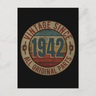 CARTÃO POSTAL PEÇA VINTAGE DESDE 1942 TODAS AS PEÇAS ORIGINAIS