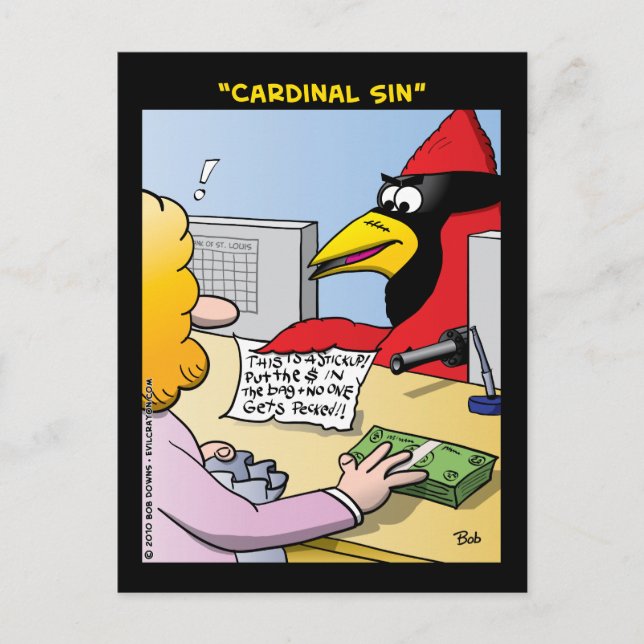 Cartão Postal "Pecado Cardeal" (Frente)