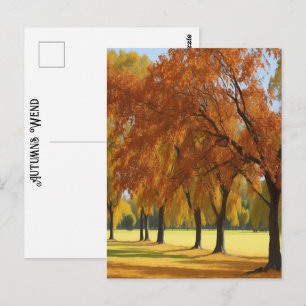 Cartão Postal Pecan Grove Edge Pretty Autumns Wend Timeless Art
