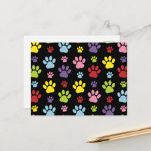 Peças Coloridas, Padrões De Pata, Impressões De Pa