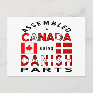 Cartão Postal Peças Dinamarquesas Canadenses
