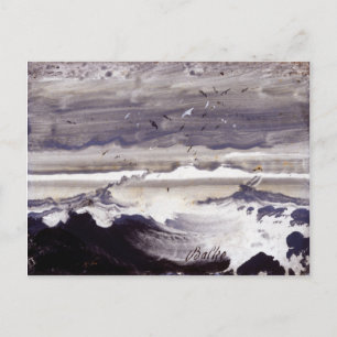 Cartão Postal Peder Balke Stormy Sea