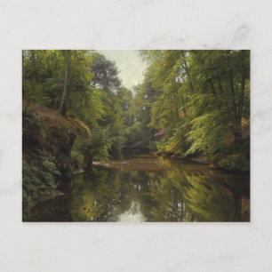 Cartão Postal Peder Monsted - Paisagem Fluvial Woody