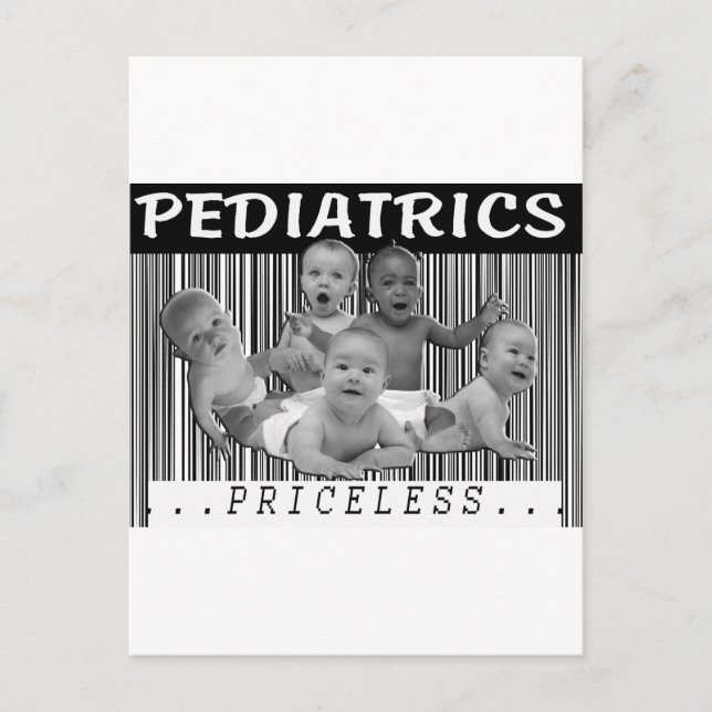 CARTÃO POSTAL PEDIATRICAS - CÓDIGO DE BARRAS SEM PRÊMIOS (Frente)