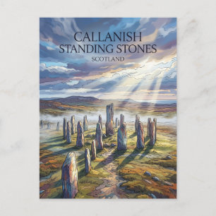 Cartão Postal Pedras de Pé de Callanish Reino Unido