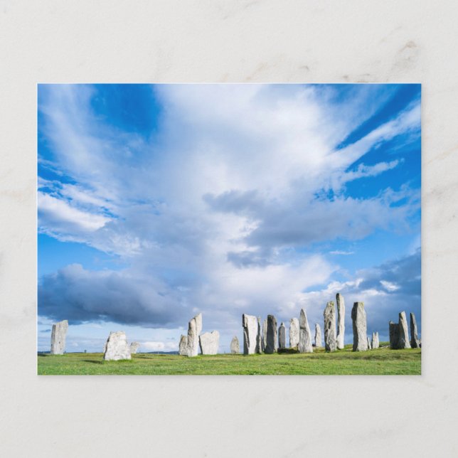 Cartão Postal Pedras em Pé de Callanish 1 (Frente)