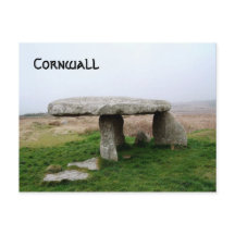Pedras eretas Cornualha Inglaterra do Quoit de