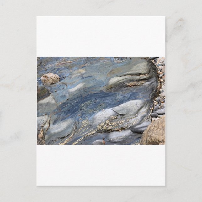 Cartão Postal Pedras lavadas no mar (Frente)