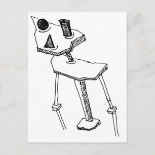 Cartão Postal Peg ao quadrado