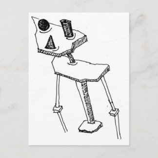 Cartão Postal Peg ao quadrado