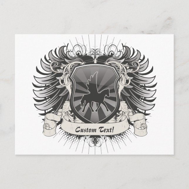 Cartão Postal Pegasus Crest (Frente)