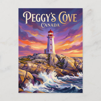 Cartão Postal Peggy's Cove Lighthouse Canada