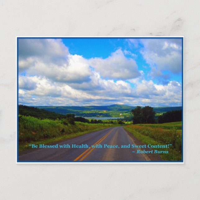 Cartão Postal Pegue a estrada alta (Frente)